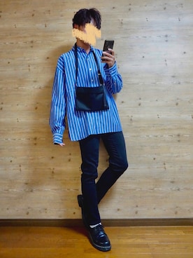 「STUDIOUS（ステュディオス）のアイテム（バッグ）」を使った、c-ki  さん（メンズ・172cm）の秋コーディネート