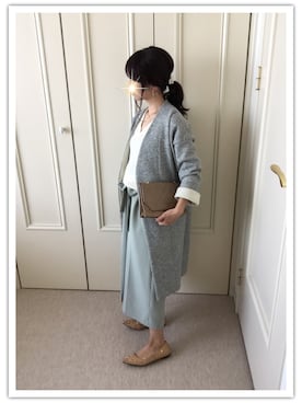 「シャネル」｜「アイテム（ノーカラージャケット）」を使った、Calm-seaさん（レディース・153cm）の冬コーディネート