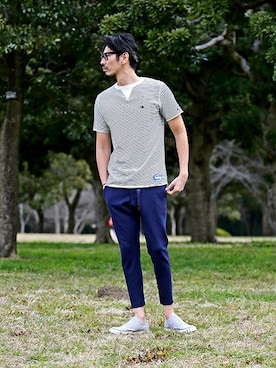 「グラミチ」｜JEEさん（メンズ・182cm）の春コーディネート