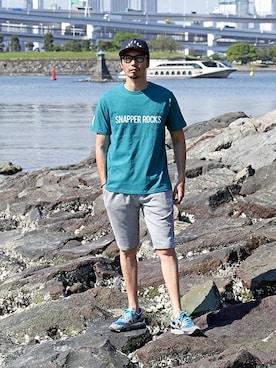 「カレッジ」｜JEEさん（メンズ・182cm）の夏コーディネート