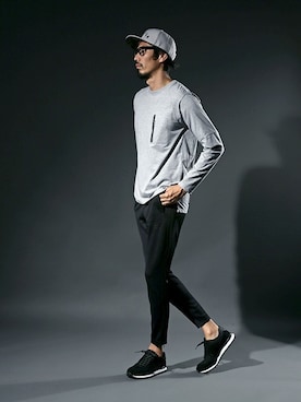 「The DUFFER of ST.GEORGE（ザダファーオブセントジョージ）のアイテム（キャップ）」を使った、JEEさん（メンズ・182cm）の秋コーディネート