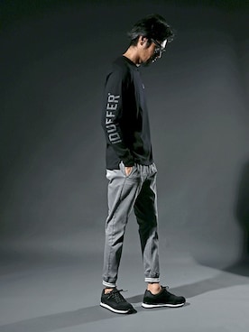 「ジョガーパンツ」｜JEEさん（メンズ・182cm）の夏コーディネート