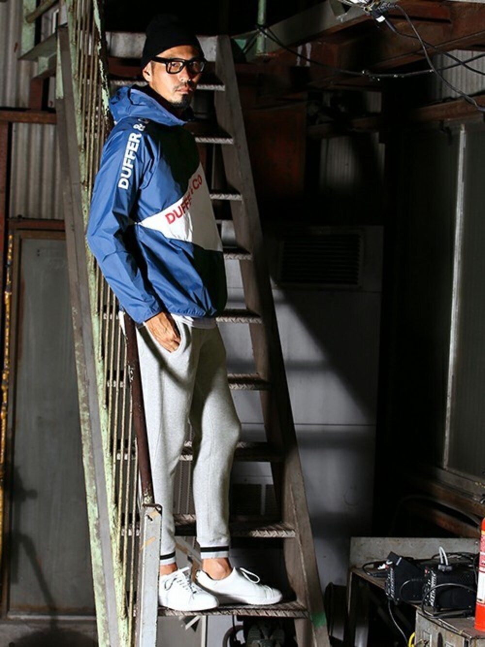 JEE｜The DUFFER of ST.GEORGEのナイロンジャケットを使った