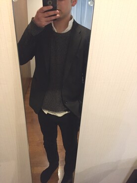 「theory（セオリー）のアイテム（テーラードジャケット）」を使った、YasActさん（メンズ・171cm）の春コーディネート