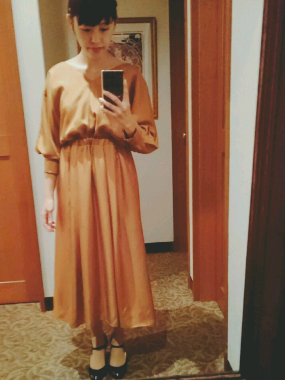BY DRESS ツイルVネックドルマンスリーブドレス 20171021210230923_1000.jpg