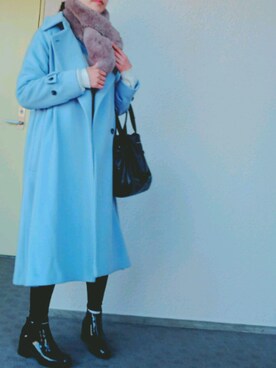 「emmi（エミ）のアイテム（その他アウター）」を使った、☺S☺さん（レディース・157cm）の冬コーディネート