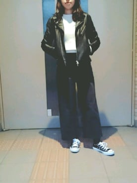 「CONVERSE（コンバース）のconverse（コンバース） ALL STAR OX（オールスターOX）（スニーカー）」を使った、☺S☺さん（レディース・157cm）の春コーディネート