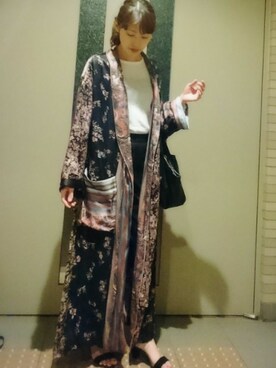 「STUDIOUS（ステュディオス）のアイテム（その他アウター）」を使った、☺S☺さん（レディース・157cm）の春コーディネート