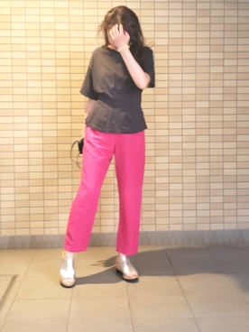 「DRWCYS（ドロシーズ）のアイテム（パンツ）」を使った、☺S☺さん（レディース・157cm）の夏コーディネート