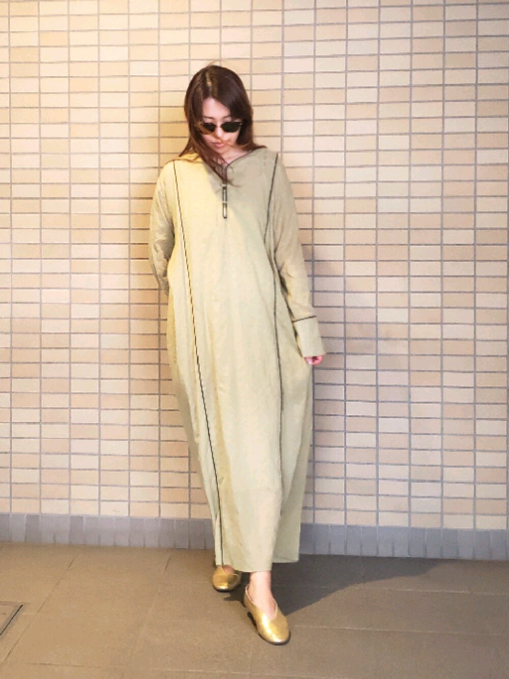 Todayful Embroidery Voile Dressロングワンピース/マキシワンピース