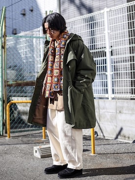 「BASISBROEK（バシスブルック）のアイテム（その他アウター）」を使った、工藤さん（メンズ・170cm）の冬コーディネート