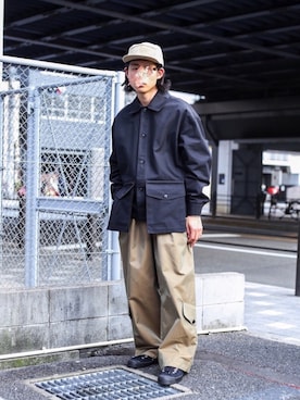 「BASISBROEK」｜工藤さん（メンズ・170cm）の春コーディネート