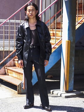 「saby（サバイ）のアイテム（ジャケット/アウター）」を使った、工藤さん（メンズ・170cm）の夏コーディネート