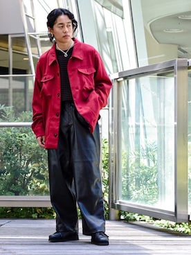 「saby（サバイ）のアイテム（ジャケット/アウター）」を使った、工藤さん（メンズ・170cm）の秋コーディネート