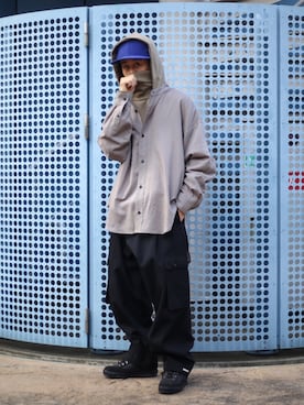 「BASISBROEK（バシスブルック）のアイテム（トップス）」を使った、工藤さん（メンズ・170cm）の秋コーディネート