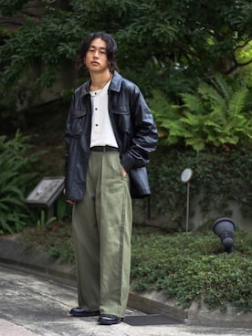 「saby（サバイ）のアイテム（ジャケット/アウター）」を使った、工藤さん（メンズ・170cm）の秋コーディネート