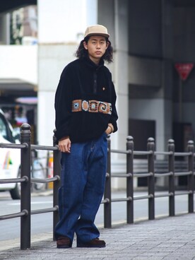 「ペインターパンツ」｜「アイテム（その他トップス）」を使った、工藤さん（メンズ・170cm）の秋コーディネート