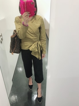 「Boisson Chocolat（ボワソンショコラ）のアイテム」を使った、minokinocoさん（レディース・155cm）の春コーディネート