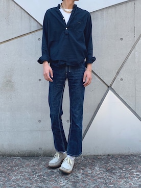 「Yves Saint Laurent（イヴサンローラン）のアイテム（パンツ）」を使った、ryoootaさん（メンズ・178cm）の春コーディネート