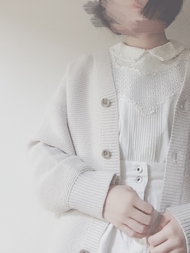 カーディガン ボレロを使った 白ブラウス のレディース人気ファッションコーディネート 年齢 15歳 19歳 Wear