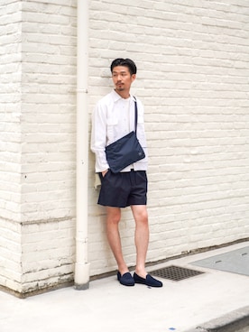 「PORTER（ポーター）のアイテム」を使った、tetsuyaさん（メンズ・178cm）の夏コーディネート