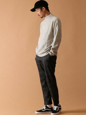 「417 EDIFICE（フォーワンセブンエディフィス）のアイテム（キャップ）」を使った、tetsuyaさん（メンズ・178cm）の秋コーディネート