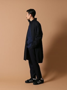 「417 EDIFICE（フォーワンセブンエディフィス）のアイテム（その他アウター）」を使った、tetsuyaさん（メンズ・178cm）の冬コーディネート