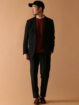 「417 EDIFICE（フォーワンセブンエディフィス）のアイテム（キャップ）」を使った、tetsuyaさん（メンズ・178cm）の冬コーディネート