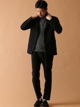 「HERISSON（エリソン）のアイテム」を使った、tetsuyaさん（メンズ・178cm）の冬コーディネート