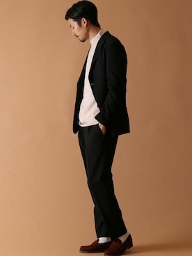 「HERISSON（エリソン）のアイテム」を使った、tetsuyaさん（メンズ・178cm）の冬コーディネート