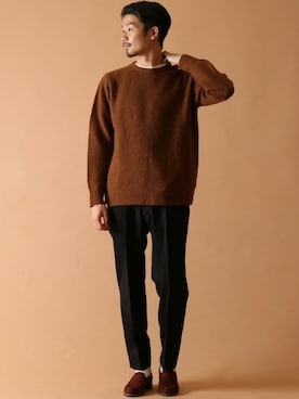 「HERISSON（エリソン）のアイテム」を使った、tetsuyaさん（メンズ・178cm）の冬コーディネート