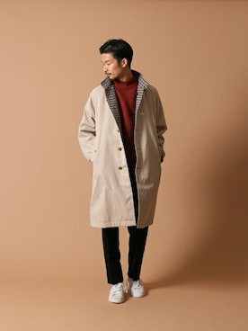 「417 EDIFICE（フォーワンセブンエディフィス）のアイテム（その他アウター）」を使った、tetsuyaさん（メンズ・178cm）の冬コーディネート