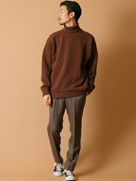 「crepuscule（クレプスキュール）のアイテム」を使った、tetsuyaさん（メンズ・178cm）の冬コーディネート