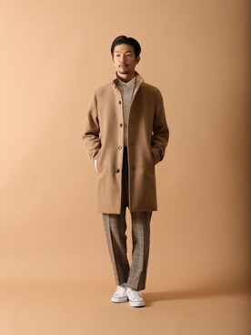 「417 EDIFICE（フォーワンセブンエディフィス）のアイテム（その他アウター）」を使った、tetsuyaさん（メンズ・178cm）の冬コーディネート