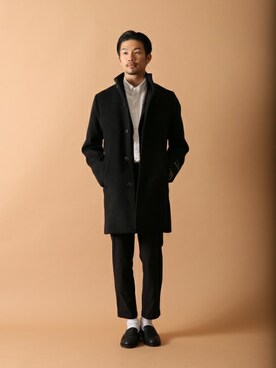 「417 EDIFICE（フォーワンセブンエディフィス）のアイテム（その他アウター）」を使った、tetsuyaさん（メンズ・178cm）の冬コーディネート