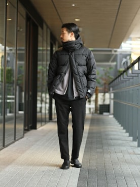 「HERISSON（エリソン）のアイテム」を使った、tetsuyaさん（メンズ・178cm）の冬コーディネート