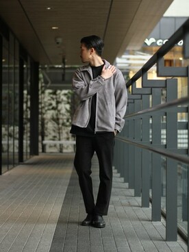 「HERISSON（エリソン）のアイテム」を使った、tetsuyaさん（メンズ・178cm）の冬コーディネート