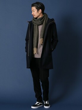 「417 EDIFICE（フォーワンセブンエディフィス）のアイテム（その他アウター）」を使った、tetsuyaさん（メンズ・178cm）の冬コーディネート