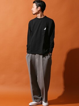 「ROSTER SOX（ロスターソックス）のアイテム」を使った、tetsuyaさん（メンズ・178cm）の冬コーディネート