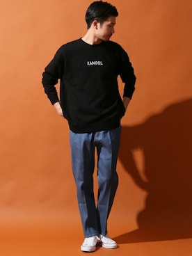 「ROSTER SOX（ロスターソックス）のアイテム」を使った、tetsuyaさん（メンズ・178cm）の冬コーディネート