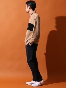 「ROSTER SOX（ロスターソックス）のアイテム」を使った、tetsuyaさん（メンズ・178cm）の冬コーディネート