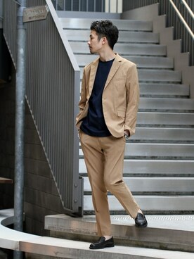 「417 EDIFICE」｜tetsuyaさん（メンズ・178cm）の冬コーディネート