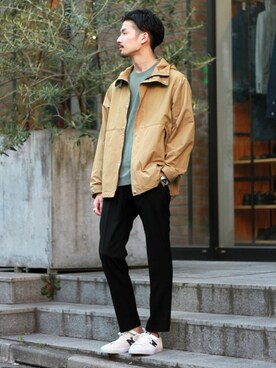 「417 EDIFICE（フォーワンセブンエディフィス）のアイテム（マウンテンパーカー）」を使った、tetsuyaさん（メンズ・178cm）の春コーディネート