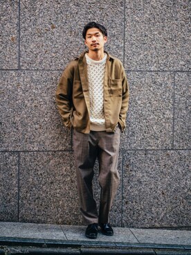 「417 EDIFICE（フォーワンセブンエディフィス）のアイテム（カバーオール）」を使った、tetsuyaさん（メンズ・178cm）の秋コーディネート