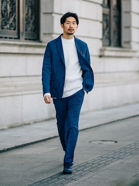 「417 EDIFICE（フォーワンセブンエディフィス）のアイテム（シューズ）」を使った、tetsuyaさん（メンズ・178cm）の冬コーディネート
