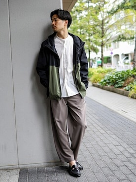 「417 EDIFICE（フォーワンセブンエディフィス）のアイテム（マウンテンパーカー）」を使った、tetsuyaさん（メンズ・178cm）の春コーディネート