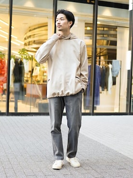 「417 EDIFICE（フォーワンセブンエディフィス）のアイテム（シューズ）」を使った、tetsuyaさん（メンズ・178cm）の春コーディネート