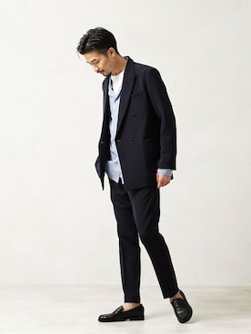 「HERISSON（エリソン）のアイテム」を使った、tetsuyaさん（メンズ・178cm）の秋コーディネート