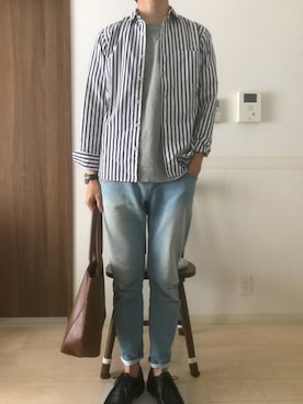 「NANO universe（ナノユニバース）のアイテム（腕時計）」を使った、きむさん（メンズ・179cm）の春コーディネート