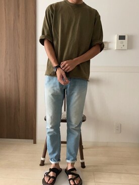 「KOMONO.（コモノ）の【KOMONO/コモノ】「CRAFTED」WALTHER MESH（アナログ腕時計）」を使った、きむさん（メンズ・179cm）の秋コーディネート